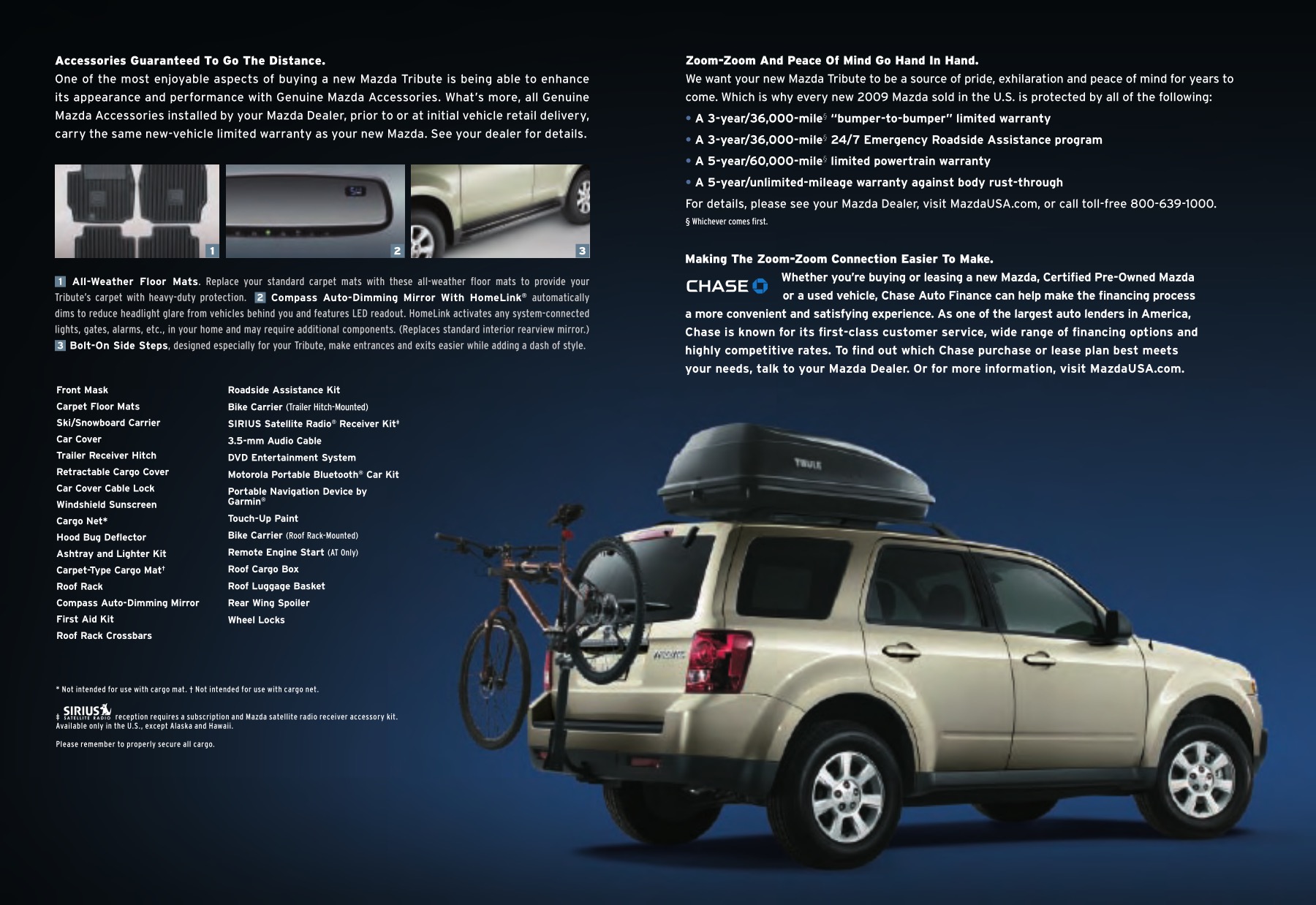 2009 Mazda Tribute Brochure Page 3